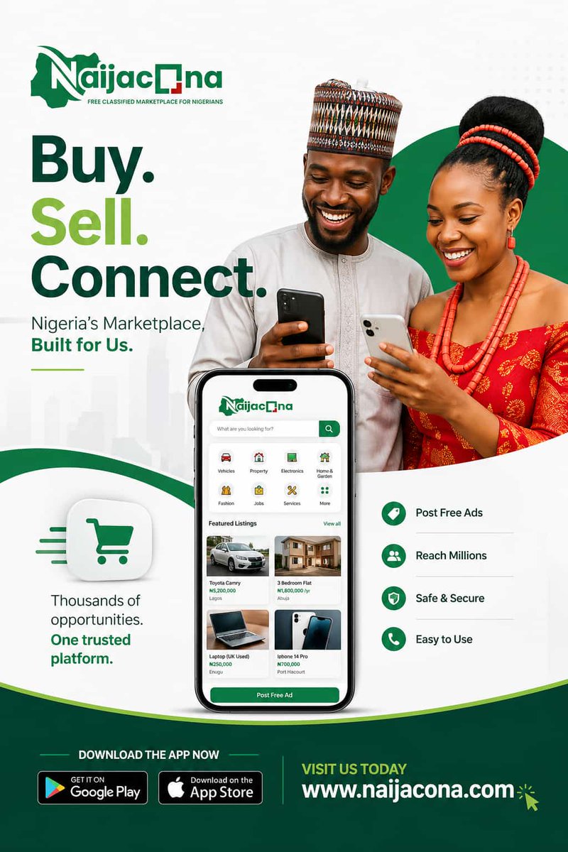 naijacona's tweet photo. Browse all categories,  and Advertise,  buy and sell for free on https://t.co/aqvu9Lo75O, connect with millions of serious buyers https://t.co/y5qE39Bee7