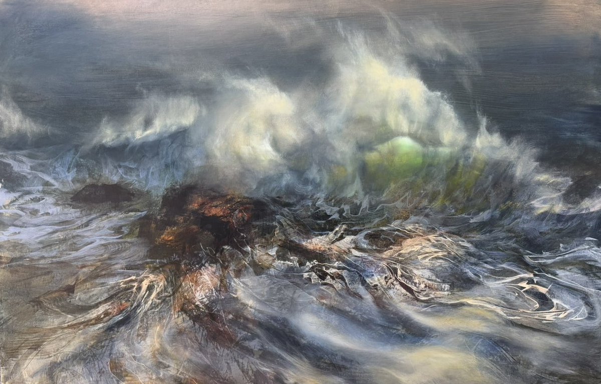 Beth_RobertsonF's tweet image. Achiltibuie, 81cm x 122cm. On show from 1st of May at the Kilmorack Gallery in Beauly as part of my solo show Northwest. All works can now be viewed on the gallery website #seascape #achiltibuie #painting