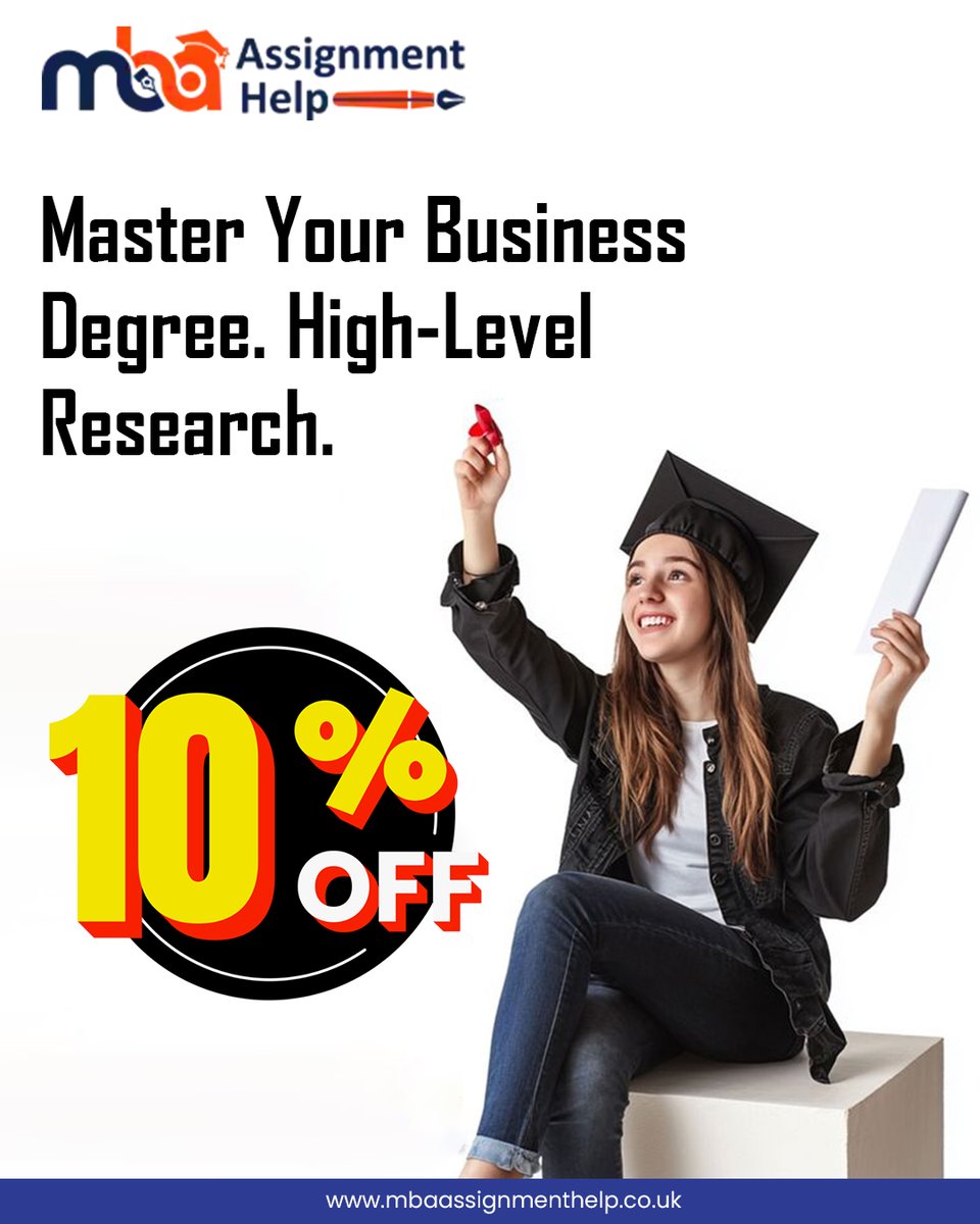 MbaHelpuk's tweet image. Master Your Business Degree With High Level Research From MBA Assignment Help UK And Take Advantage Of Our "Exclusive 10% Discount" On All Orders Today. 📈

Get 10% Discount Here: mbaassignmenthelp.co.uk

#MBAHelpUK #MBA #UKStudents #StudyInUK #oxfordstudents #HigherEducationUK