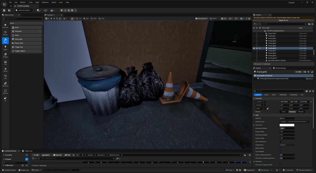 DSQT_Dev's tweet image. I'm feeling like a trash. So i made some. #UnrealEngine #Blender3D #IndieDev #Gamedev