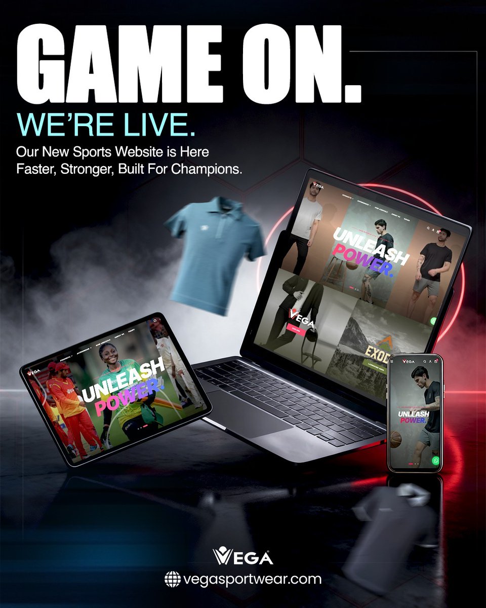 vega_sportwear's tweet image. GAME ON. 🔥
We’re LIVE!
Faster. Stronger. Built for champions.

#GameOn #WebsiteLaunch #Sportswear #UnleashPower #Vega