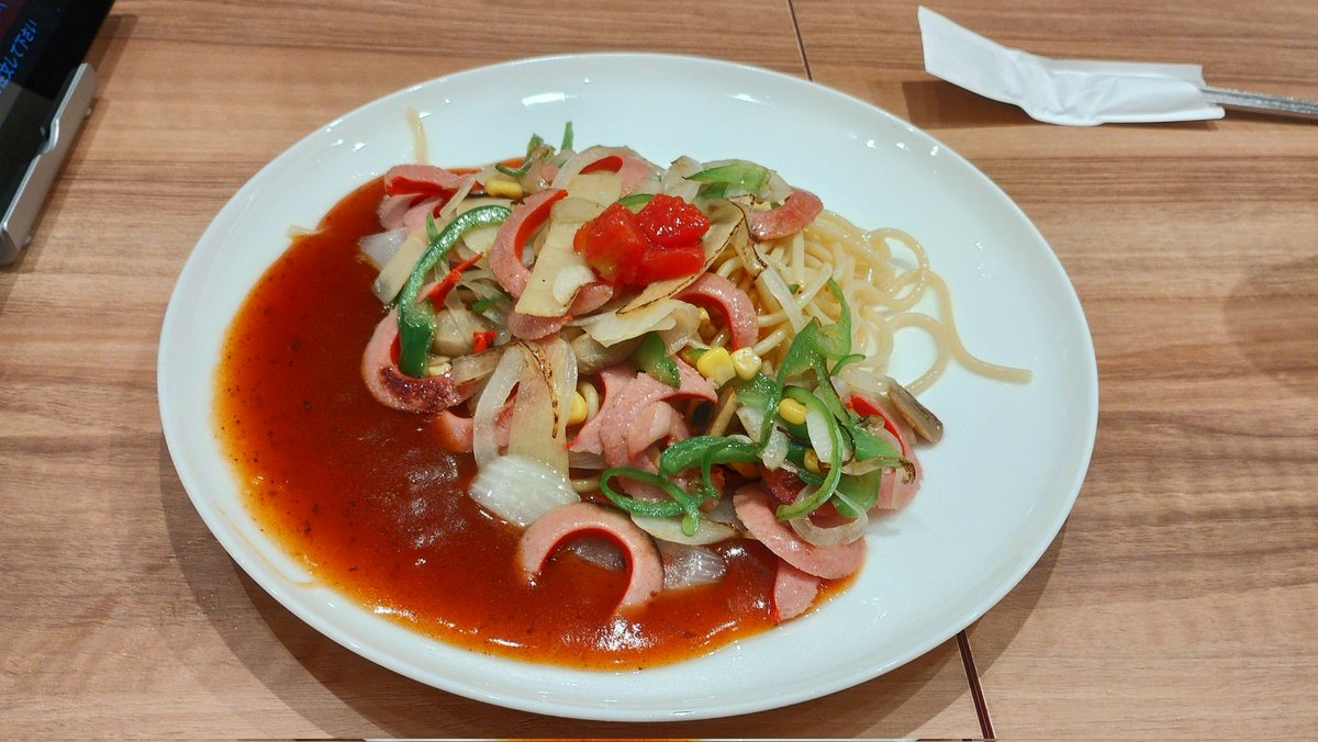 meizingMW's tweet photo. とりあえずあんかけスパゲティを食う。10年以上ぶりに食べた。たまに食べるには良い感じかな。 https://t.co/OjhS87BOBj