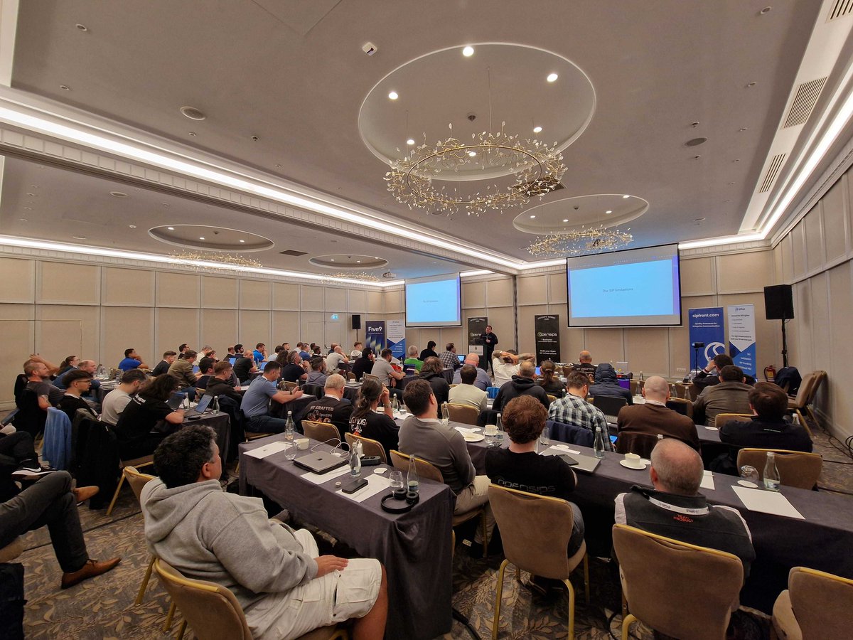 opensips's tweet image. #OpenSIPSSummit 2026, Day #2
Dan Jenkins - @nimbleapeltd 
Connecting @WhatsApp  's 2 Billion Users to Your #SIP Stack - The Practical Guide 
#voip #telecom #rtc #opensource