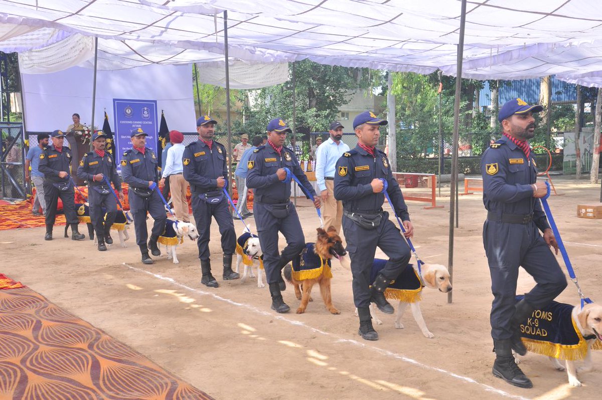 cbic_india's tweet photo. Shri Mohan Kumar Singh, Special Secretary, GoI & Member, CBIC, along with Dr. Shailendra Kumar Sinha, Director General (DGTS), attended the Passing Out Parade of the 6th batch of Detector Canines and their handlers at the Customs Canine Centre, Attari, on 29.04.2026.

During the visit, the Member took a tour of the Customs Canine Centre and interacted with the Canine handlers. He commended their dedication and professionalism, appreciated the performance and high standards maintained by the officers and staff engaged in the efficient functioning of the Centre.