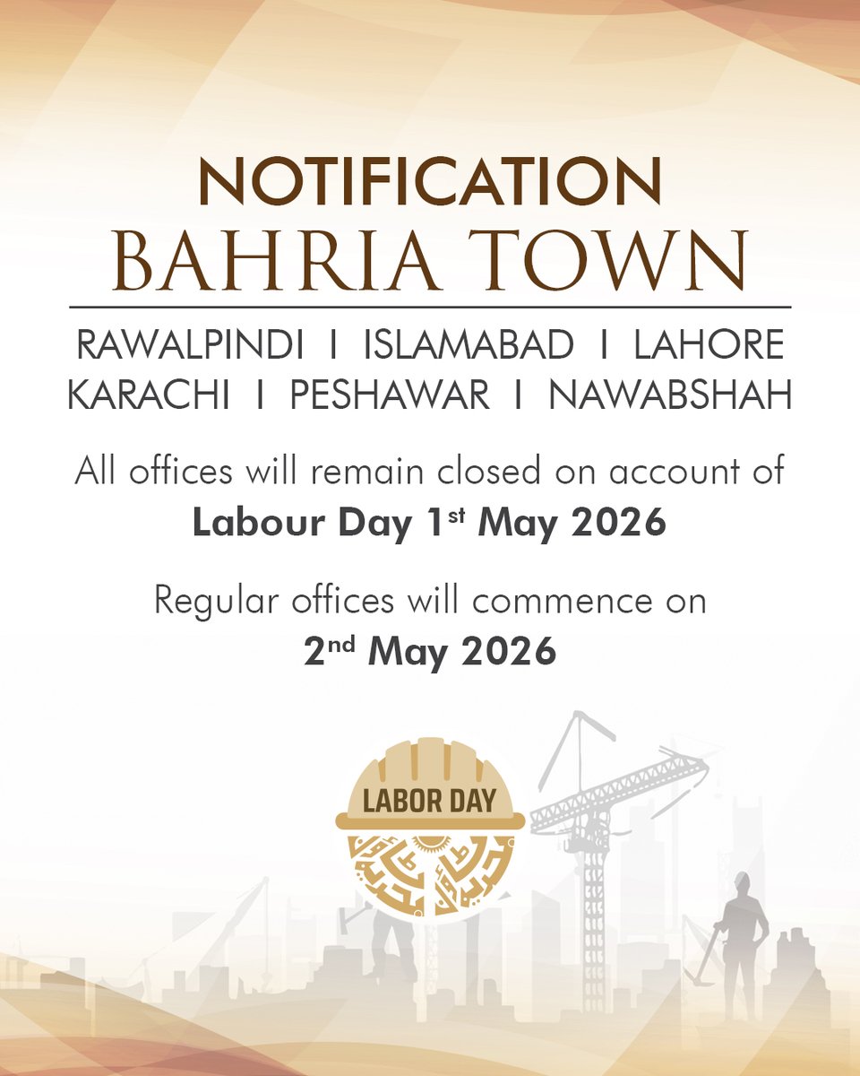 Bahria Town Official tweet media