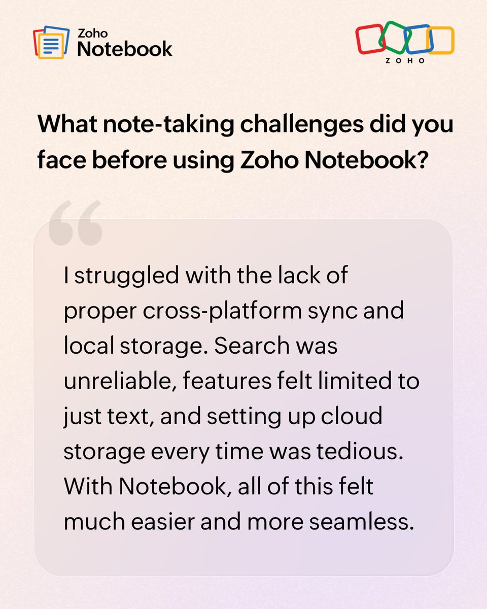 Zoho Notebook tweet media