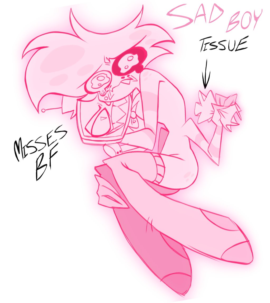 Poison_voices's tweet photo. Sad angel he misses his bf #hazbinhotelseason2 #Hazbinhotel #AngeldustHazbinhotel #Hazbinhotel #fyp https://t.co/CsarpFtCk2