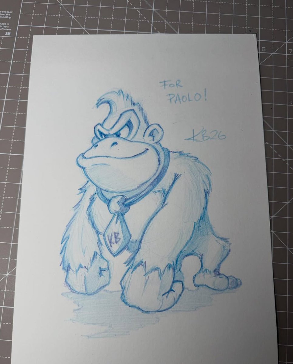 Seemed to be a lot of love for my re-sketch of my original Donkey Kong design from Donkey Kong Country on socials. SO I think I'm going to start doing regular streams sketching the characters I've designed, and then make them available to buy - (ORIGINALS ONLY - NOT PRINTS) on my