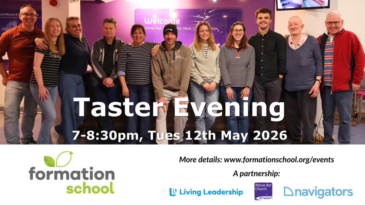 formationsch's tweet photo. Its just under two weeks until our taster evening in the Auditorium at Above Bar Church. Do let us know if you are planning to come. More details at https://t.co/xmg38BcB3F
@abovebarchurch @navigatorsuk @livingleaders #Formationschool https://t.co/hIXow8Ksx6