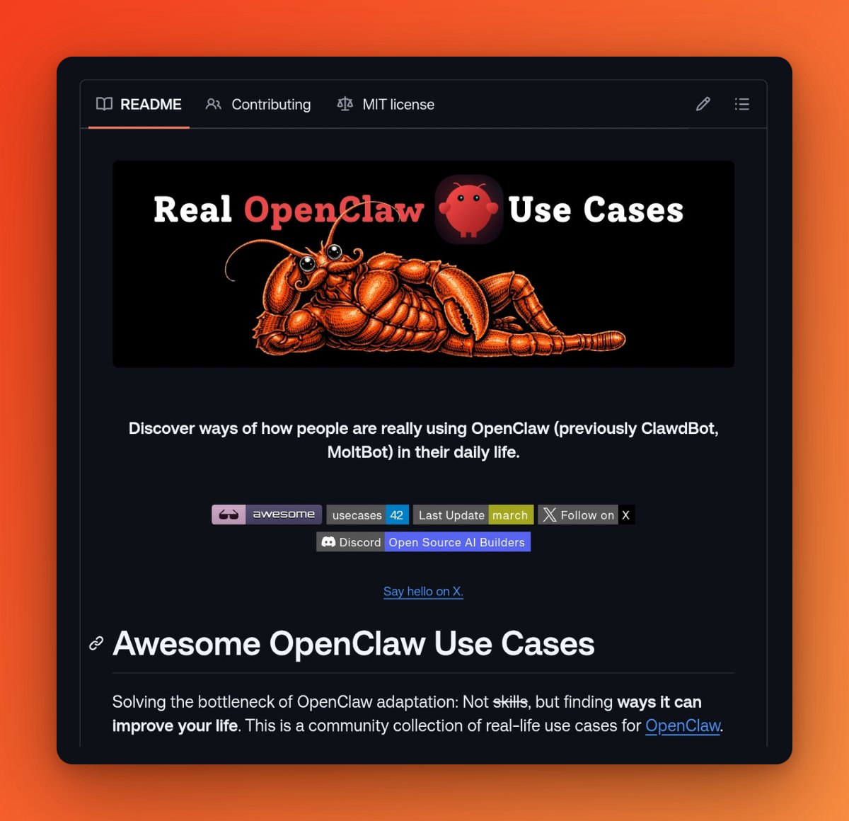 A community collection of openclaw use cases for making life easier.