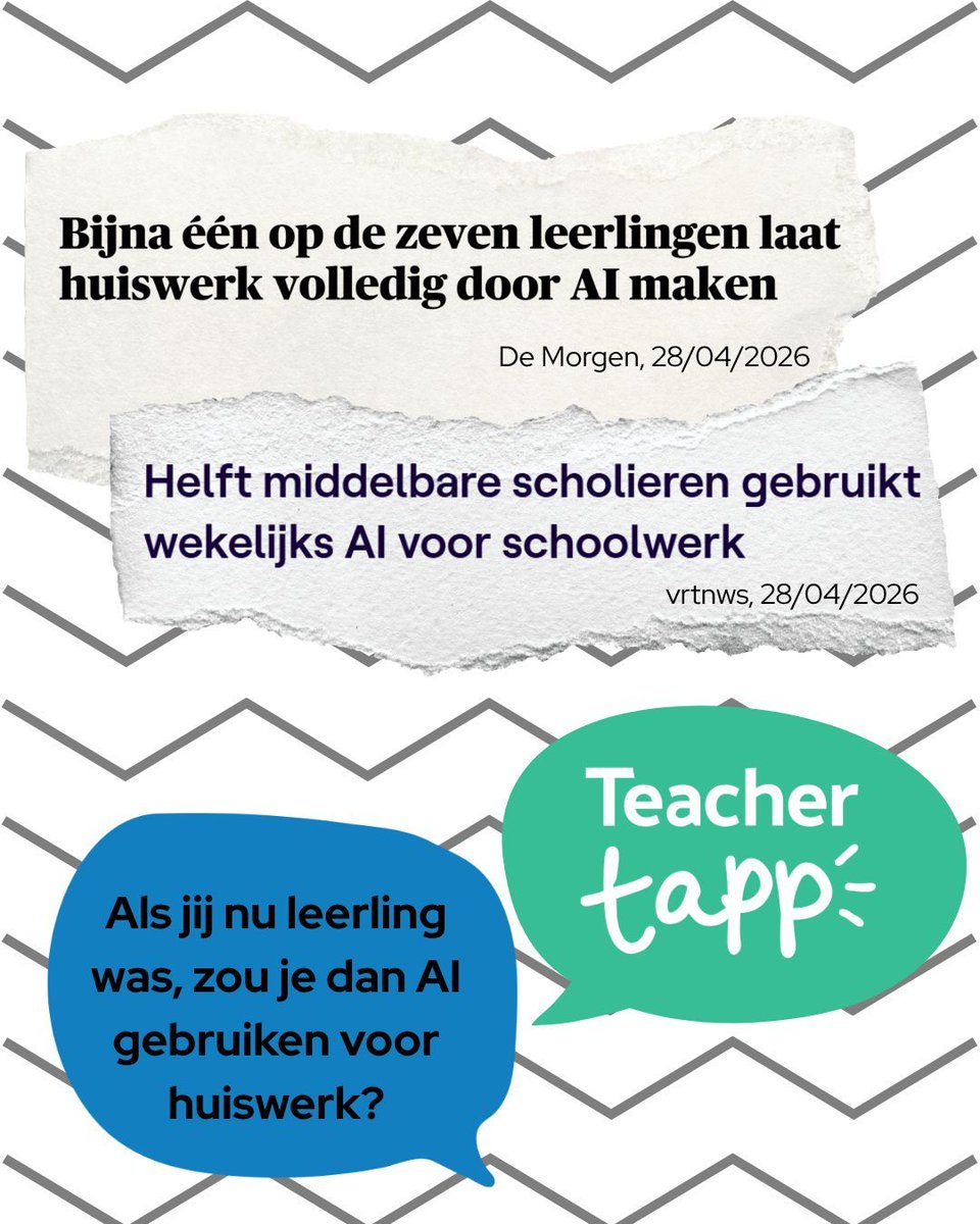 Teacher Tapp Vlaanderen tweet media