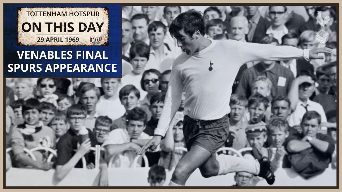 THFCOnThisDay's tweet image. ↩️ 𝗢𝗻 𝗧𝗵𝗶𝘀 𝗗𝗮𝘆 • 𝟭𝟵𝟲𝟵

Terry Venables made his final appearance for Spurs in an away clash against Leicester City in Division One.

A classy player who would later return to manage the club — once Spurs, always Spurs.

#OnThisDay #THFC