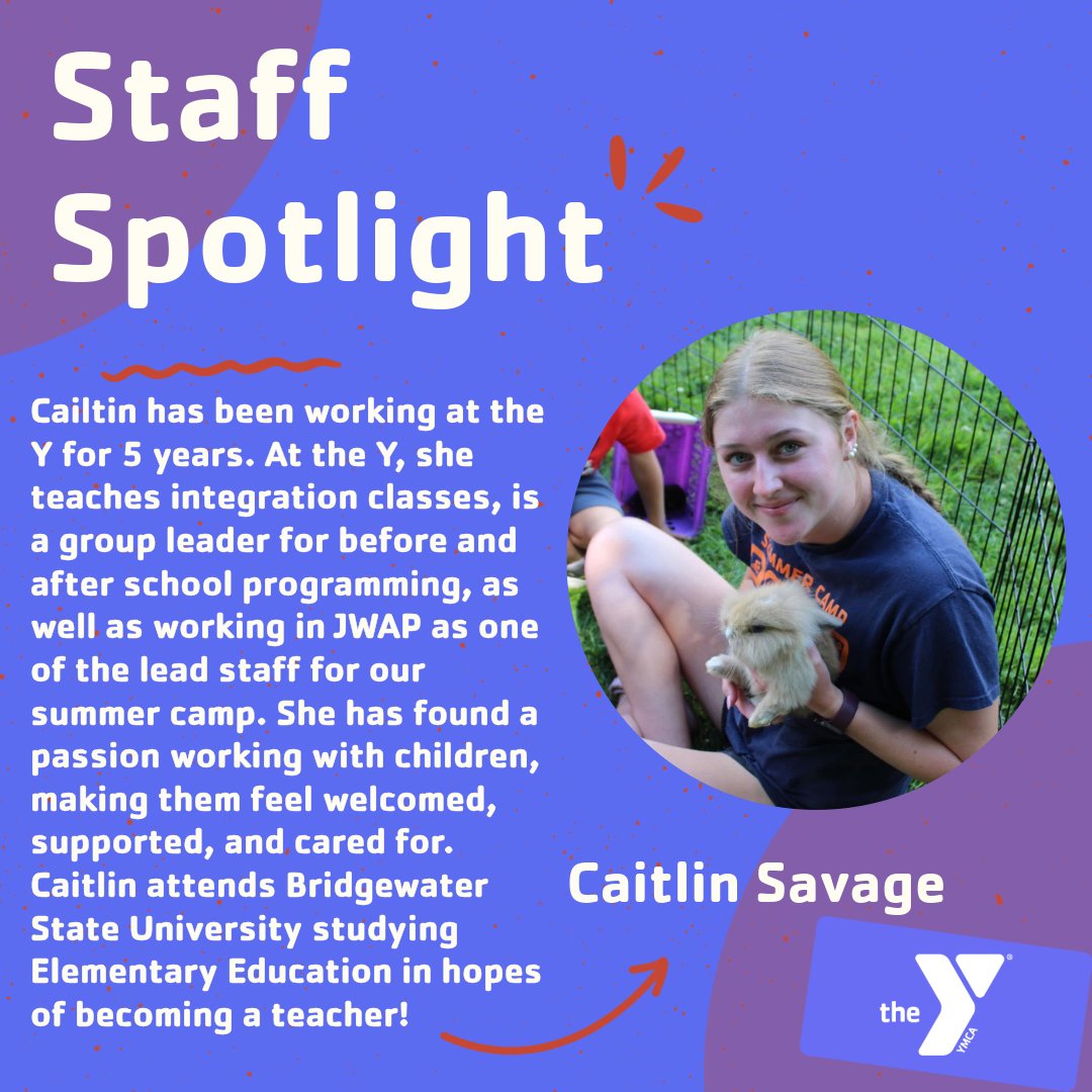 HockomockYMCA's tweet image. Meet Caitlin! 🌟

From summer camp participant to camp counselor, her journey with the YMCA has come full circle. Hear how her experiences shaped her passion for giving back and what it means to now inspire the next generation of campers. 💙

#YMCA #SummerCamp #StaffSpotlight