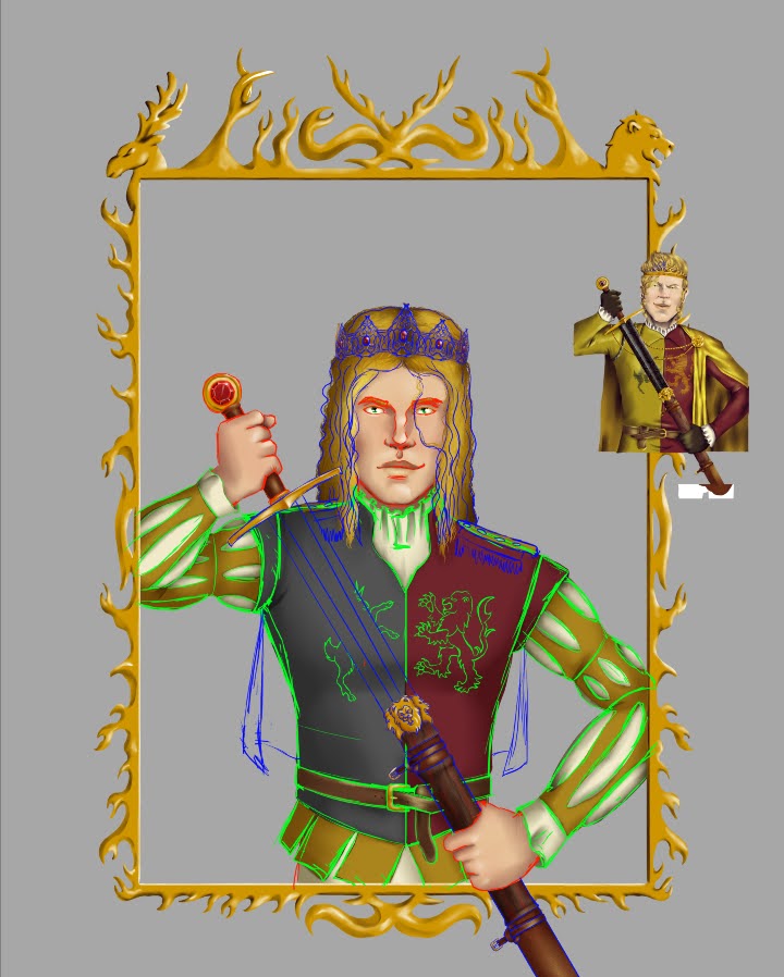 #WIP of a redux of my Jefferson piece

#wipwednesday #joffreybaratheon #aSoIaF