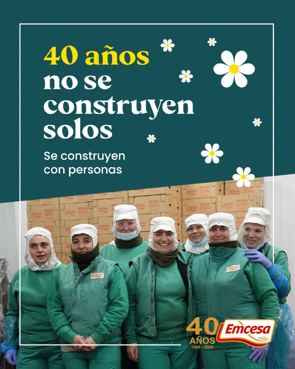 EmcesaCarnicos's tweet image. 40 años no se construyen solos.

Se construyen con personas 💛

Este aniversario también es vuestro 💛
Gracias a todos los que forman parte de nuestra historia.

#Emcesa40Años #Personas #Equipo #IndustriaAlimentaria #Compromiso