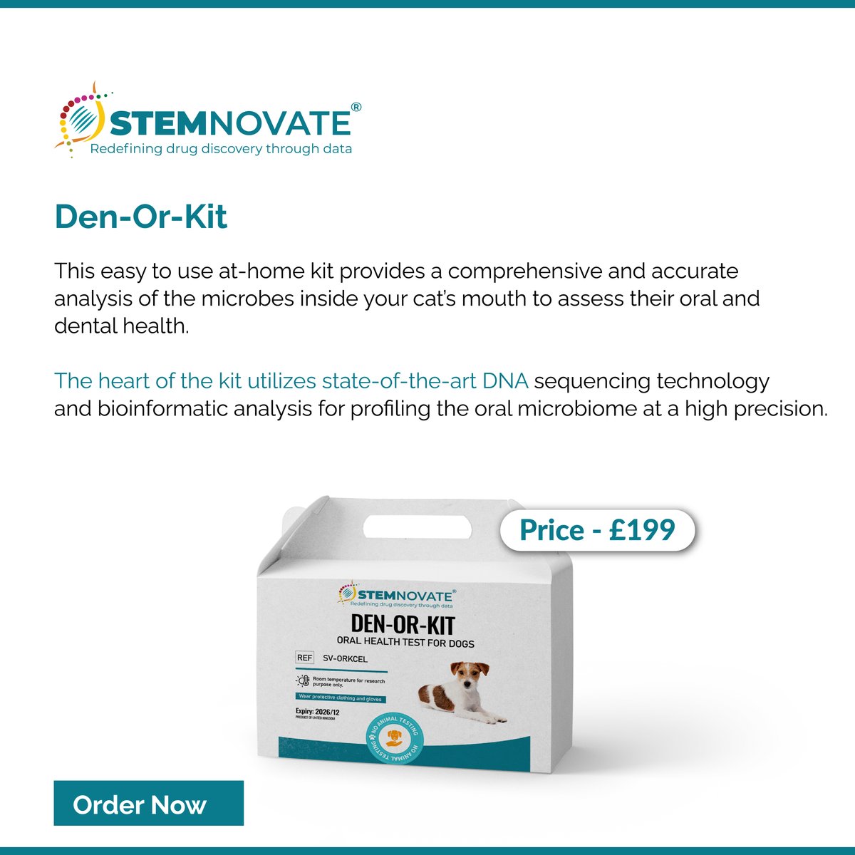 StemnovateL's tweet image. We are offering introductory discounts on our newly launched Den-Or-Kits. Advanced sequencing ensures better pet health management while protecting you from zoonotic diseases. Stemnovate Limited

hubs.la/Q04dRZZN0

#animalhealth #discount #offer #animal #disease