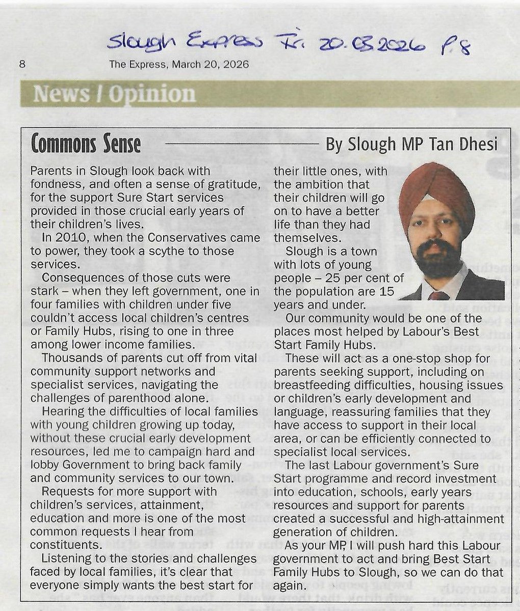 TanDhesi's tweet image. Early years are crucial in shaping a #child's future, but for over a decade there have been devastating cuts to services.

Pleased the #Labour government is backing families with new Best Start Family Hubs, providing support for #parents, #children's development and attainment.