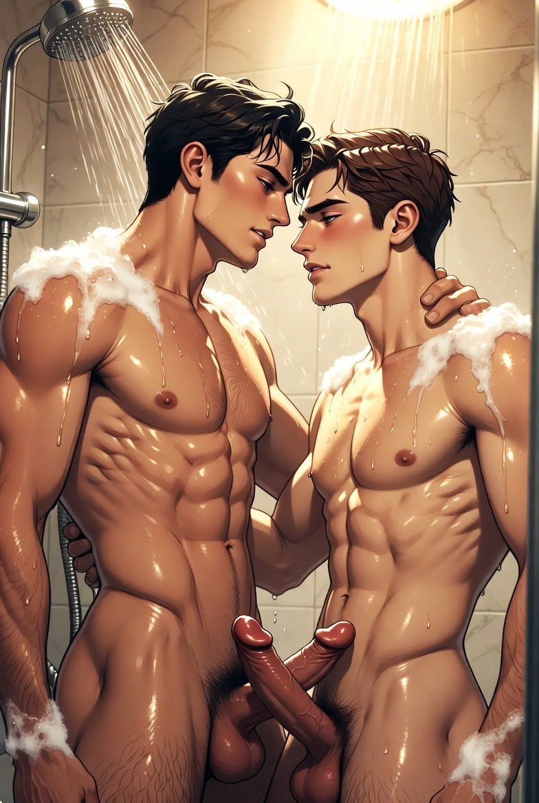 GayPublicBara's tweet photo. Shower Intimacy
#GayArt #MaleIntimacy #ShowerScene #Homoerotic #DigitalArt https://t.co/sDKIevtFXc
