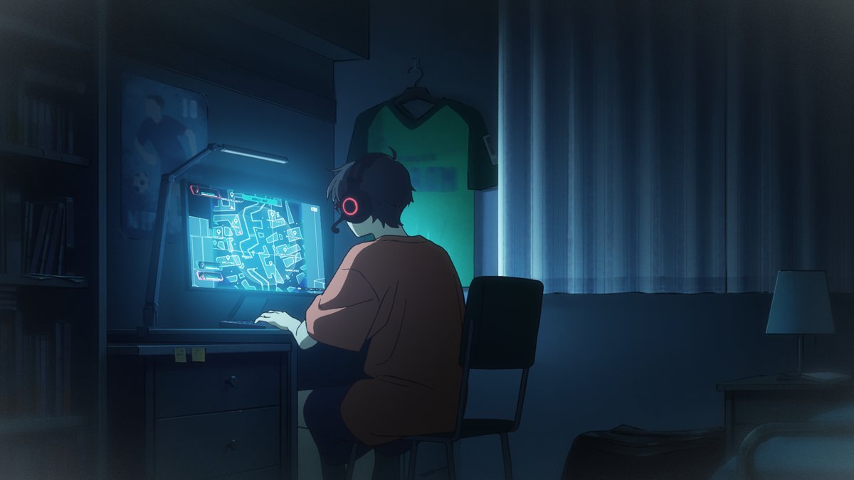 朝日はこの時サッカー部なので
部屋の壁に選手のポスターやユニフォームが飾ってあります。

文学少年でもあるので棚にも本がずらり。

#GWは超かぐや姫