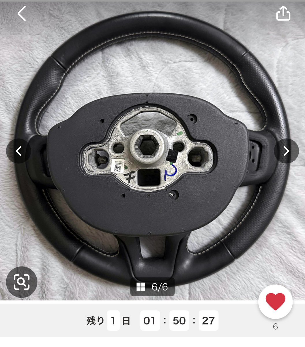 某オクにパドル付けれるR-Designのステアリング出てるよ👀