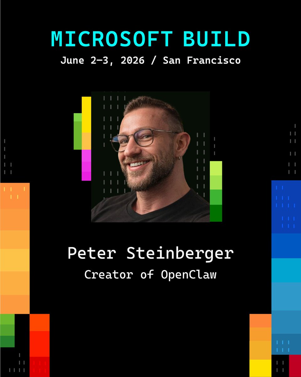 msdev_dk's tweet photo. Speaker lineup is live for #MicrosoftBuild. 🔥

If you are building AI into real products (not just demos), meet the engineers and leaders who will be sharing live how they design, train, and ship systems at scale.

See the full lineup: https://t.co/zOGM7stKVe 

#MSBuild https://t.co/LSdtWO5nGN