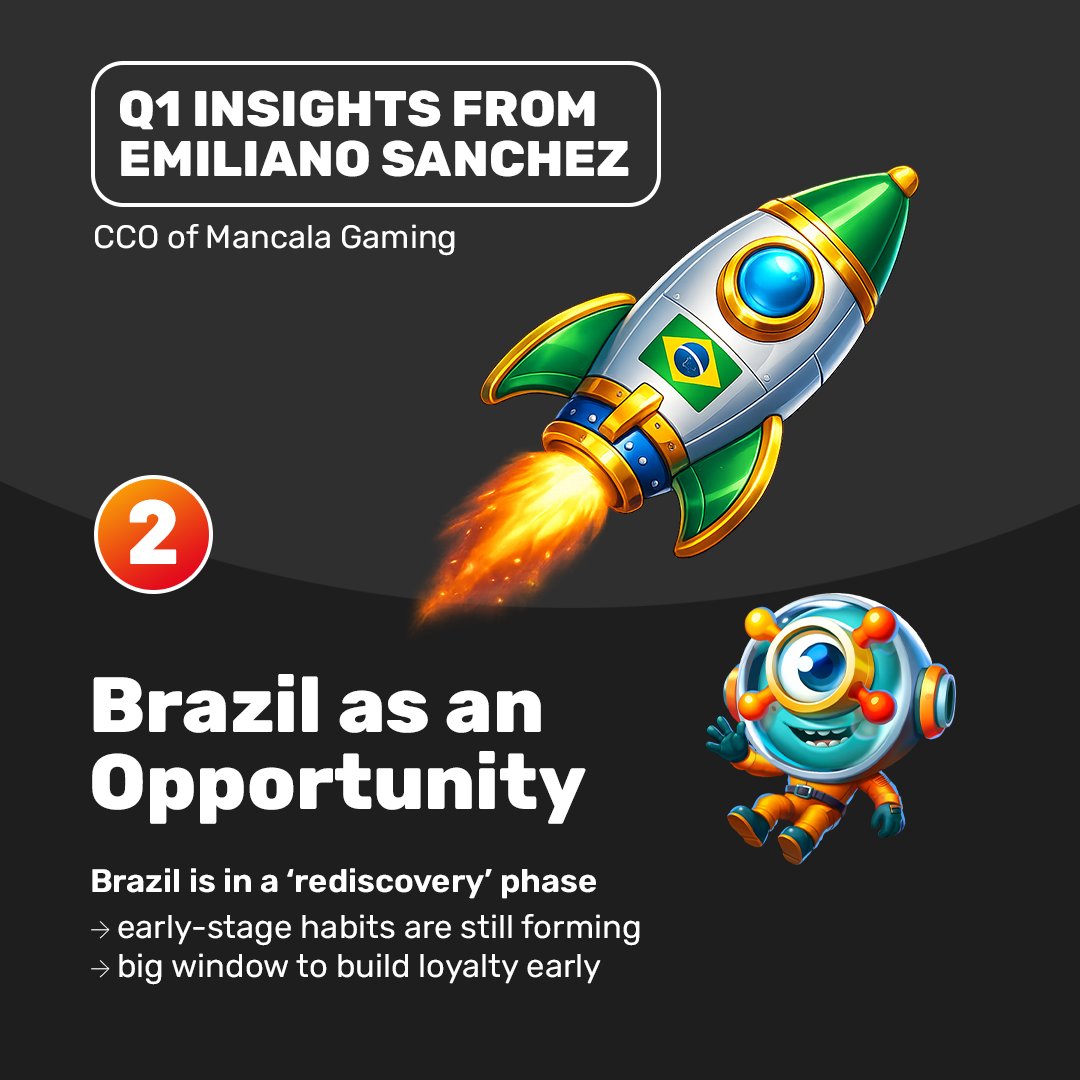 MancalaGaming's tweet image. Emiliano Sánchez, our CCO, recently shared insights on player engagement with Gaming &amp;amp; Media News and Sector del Juego.

Swipe through the carousel for the takeaways ➡️

Or read the full interviews on our website: mancalagaming.com/news-and-events

#iGaming #MarketInsights #Retention