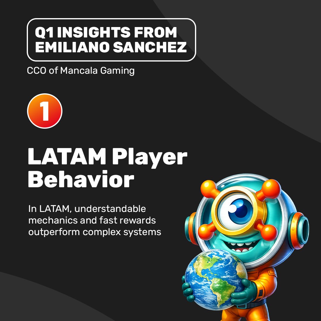 MancalaGaming's tweet image. Emiliano Sánchez, our CCO, recently shared insights on player engagement with Gaming &amp;amp; Media News and Sector del Juego.

Swipe through the carousel for the takeaways ➡️

Or read the full interviews on our website: mancalagaming.com/news-and-events

#iGaming #MarketInsights #Retention