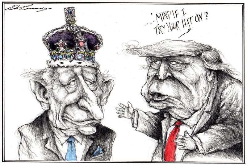 cartoonmovement's tweet image. King Charles visits Trump. New cartoon collection: buff.ly/eYZtyyL

Cartoons by DengCoy Miel, @MarianKamensky1, Leopold Maurer and Dale Cummings.