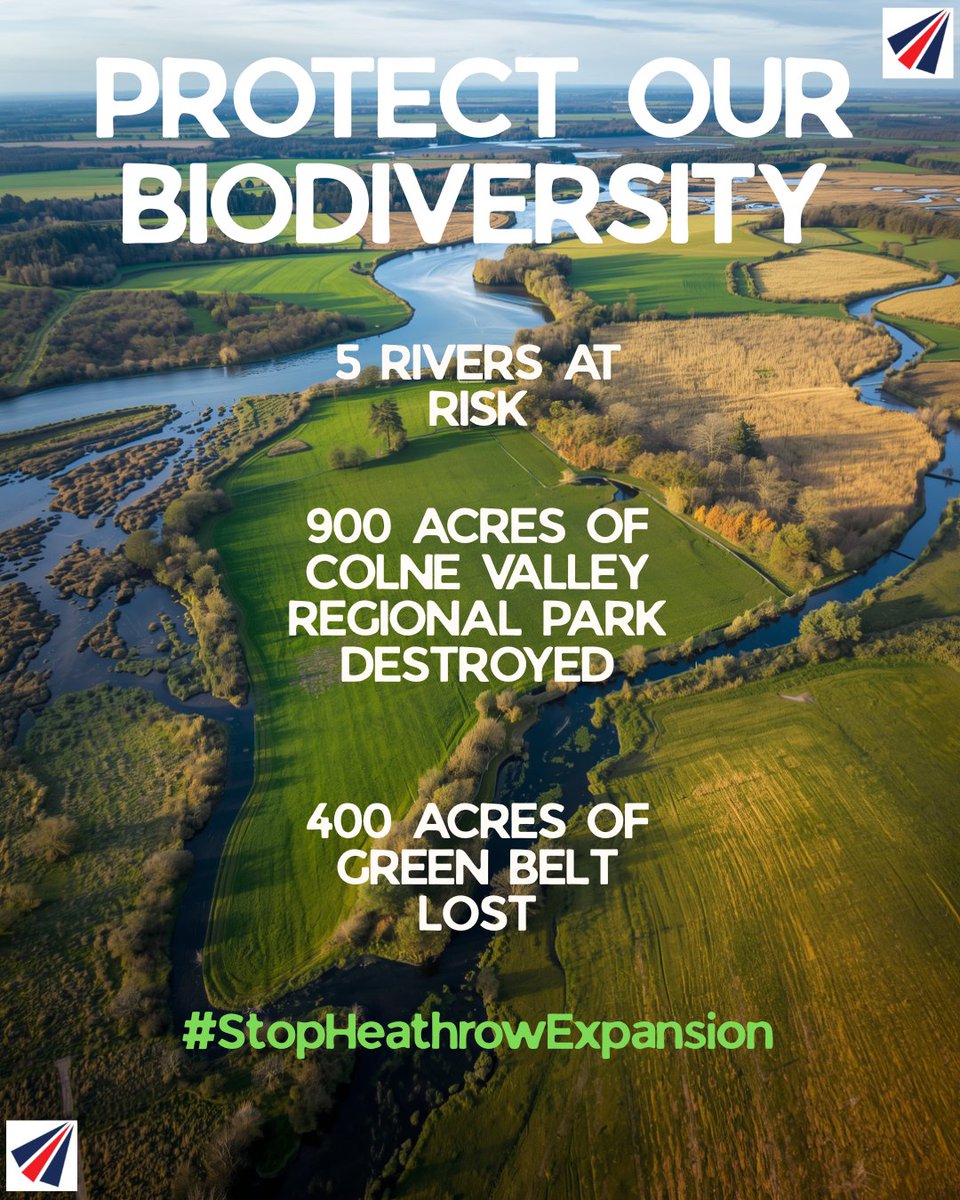 Tell MPs to demand answers on biodiversity, rivers, and habitat loss before any further Heathrow expansion is approved. The cost to nature would be permanent. 
 
 #HeathrowExpansion #BiodiversityCrisis #NoThirdRunway