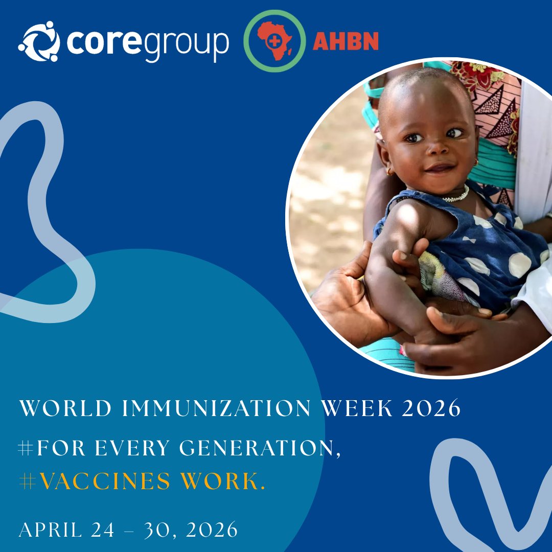 AHBNetwork's tweet photo. 𝐂𝐥𝐨𝐬𝐢𝐧𝐠 𝐭𝐡𝐞 𝐆𝐚𝐩 

Reaching zero-dose children requires more than good intentions — it takes sustained investment, strong partnerships, and community-level action.

Through our GAVI Zero-Dose Immunization Program (ZIP), CORE Group is actively working to immunize children in underserved communities who have never received a single vaccine dose. Because no child's protection should depend on where they were born. This World Immunization Week, we recommit to closing the gap — for every generation.

Learn more: https://t.co/hskH3n71Oi

#VaccinesWork #WorldImmunizationWeek
#ZeroDose #ForEveryGeneration

@COREGroupDC 
@gavi
