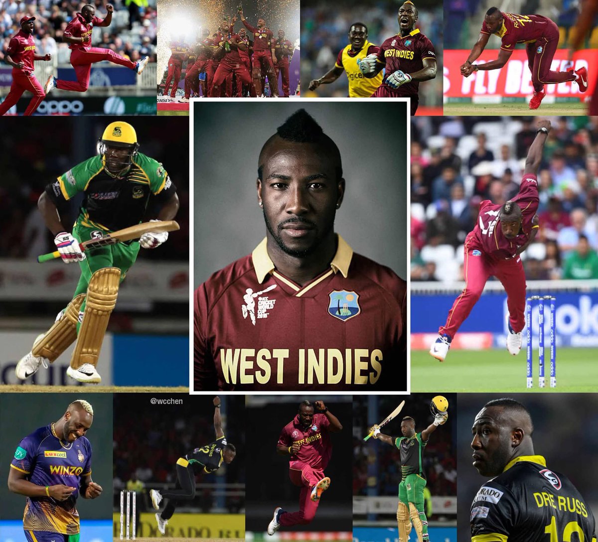 wcchen's tweet image. Andre Russell, Legendary #Jamaica and #WestIndies cricketer, born 38 years ago today on 29 April 1988, in #Kingston. One of greatest T20 players of all time; Indian Premier League 2015 Player of Series; Wisden 2019 T20 Cricketer of Year. Won CPL with Tallawahs 2013, IPL with