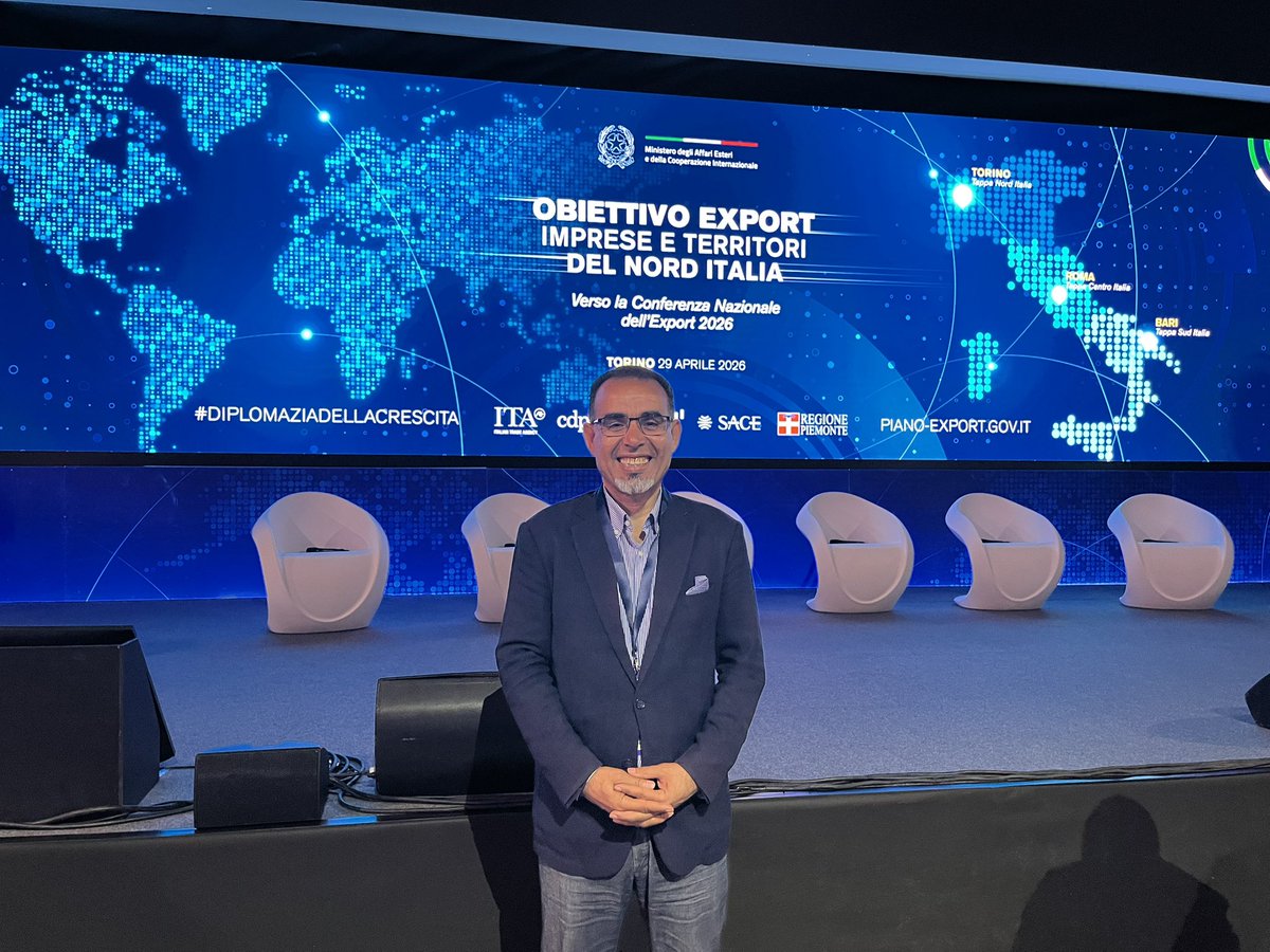 safrankhaled's tweet image. Oggi a Torino per #ObiettivoExport alle @ogr_torino! 🌍🇮🇹
Un onore partecipare a questo evento del @ItalyMFA e @itatrade per discutere di #MadeInItaly e nuove opportunità globali. Come CEO di Jusur International, credo nel potere delle sinergie tra territori e mercati esteri.