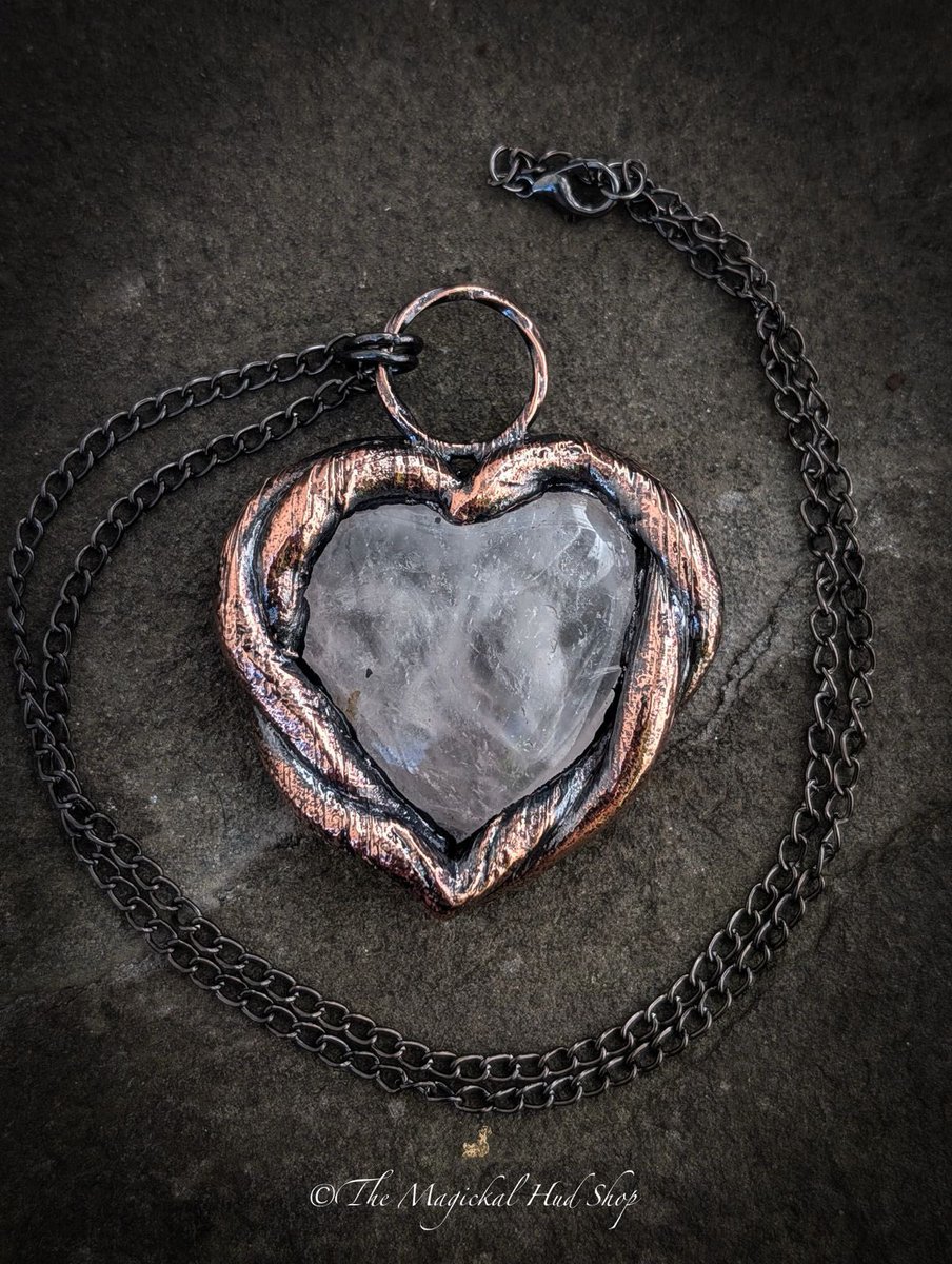 MagickalHudShop's tweet image. True Love’s Kiss is here! An ultra pale #rosequartz #heart of real #love handmade in #wales &amp;amp; #oneofakind - only found on themagickalhudshop.co.uk