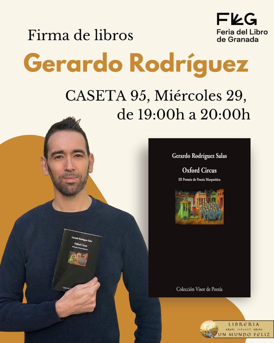 GerardoUGR's tweet photo. Esta tarde en la @ferialibrogr 🔽🔽 https://t.co/BMa5bokbSA