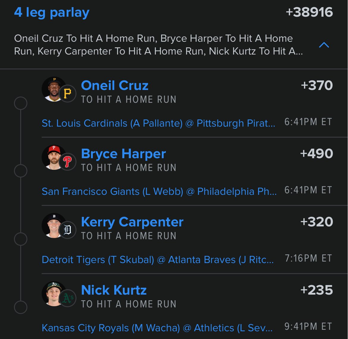 Lottolocks's tweet image. #MLB HOME RUN HITTERS ☄️💥

@Playbook (link to tail in comments 🔗)