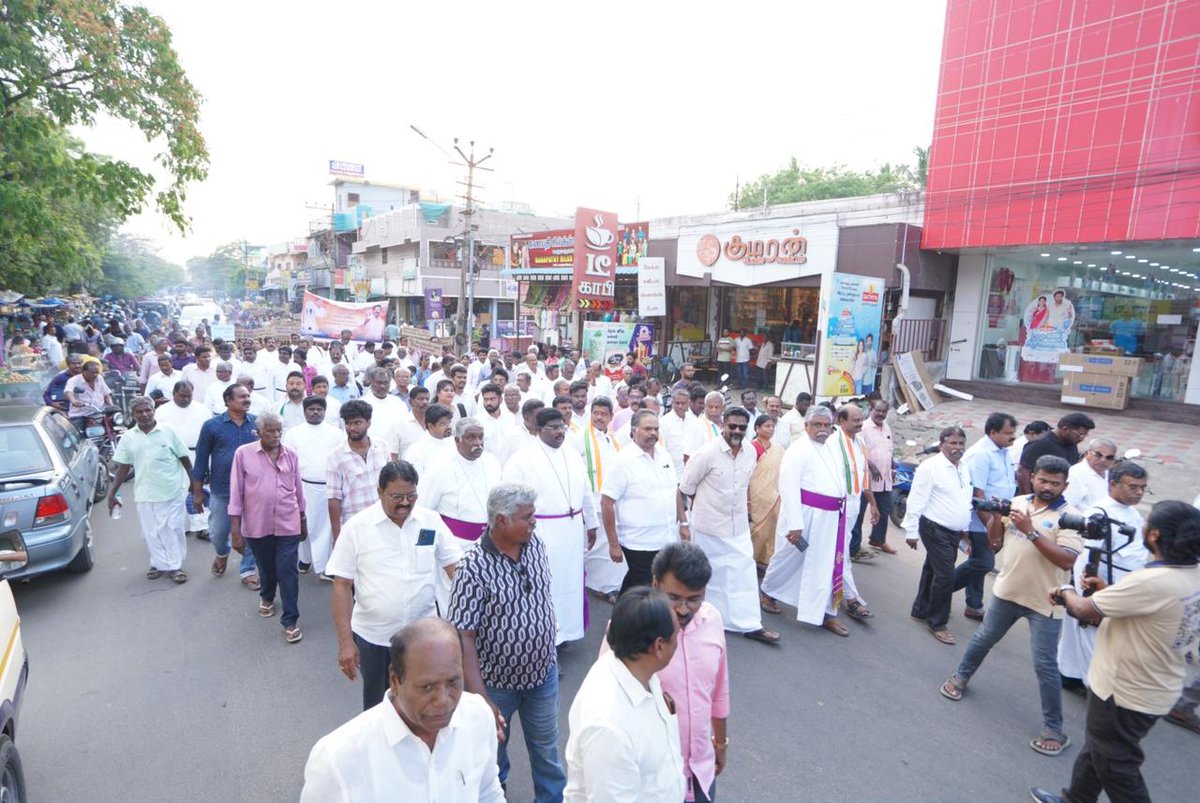 FernandasRaja's tweet photo. A felicitation function was organized by the CSI Tiruchirappalli–Thanjavur Diocese on 28.04.2026 at the CSI Ellis Memorial Church campus, Dharapuram, in honour of Rajya Sabha Member Mr. M. Christopher Thilak. 

The event was held under the leadership of Adv. C. Fernandas Rathina Raja, CSI General Secretary, Chairman, TAMCO, Rt. Rev. Dr. C. Samuel Rajadurai, Bishop, CSI Trichy -Thanjavur Diocese 

The event, honouring Mr. Christopher Thilak, celebrated his inspiring journey from grassroots mass movements to the Rajya Sabha, recognizing his dedication to public service, social justice, and inclusive leadership at the national level. 

Felicitations were delivered by Rt. Rev. Dr. Jayasingh Prince Prabhakaran, Bishop, CSI Madurai Ramnad Diocese, Bishop in Charge,  CSI Erode- Salem Diocese, Rt. Rev. S. Prince Calvin, Bishop, CSI Coimbatore Diocese,&  Rt. Rev. Dr. Peter Paul Thomas, Arcot Lutheran Church. 

In the presence of Mr. Gopinath Palaniappan, Secretary of Karnataka, All India Congress Committee and Fr. Dr. Gnanapragasam, Episcopal Vicar, Roman Catholic Diocese of Palayamkottai. The program nicely coordinated by Rev. D. J. Christopher and Rev. D. Sekhar. 

The event, themed “From Mass Movement to Rajya Sabha – A Common Man’s Journey,” highlighted an inspiring path of dedication, perseverance, and service to society. 

#RiseAndReach #RajyaSabha #CSITN #ChristianLeadership