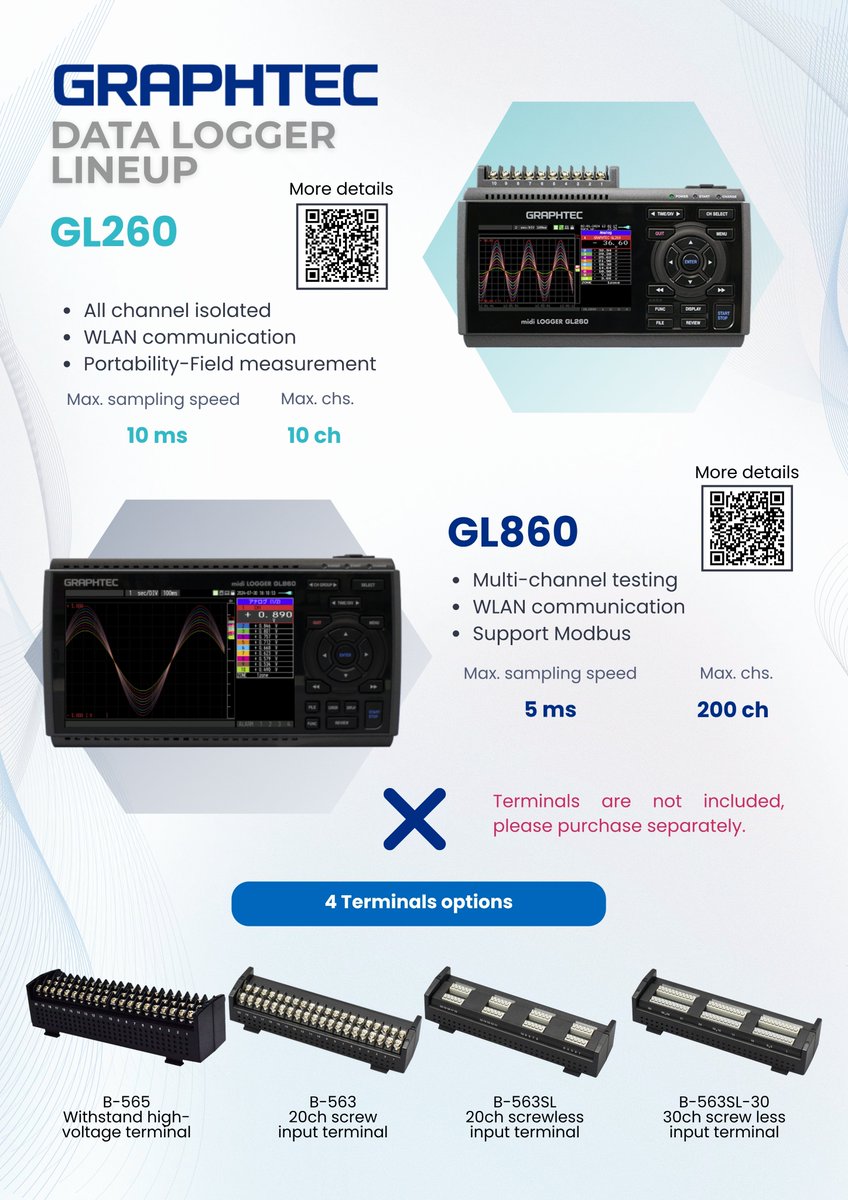 GraphtecEU's tweet photo. 📢 New Catalog Now Available!

We’re excited to announce the release of our latest product catalog, featuring our key-products lineup.

👉 Check the catalog and find the right solution for your projects.

#Graphtec #datalogger #GL260 #GL860 https://t.co/4VuoIjU6AX