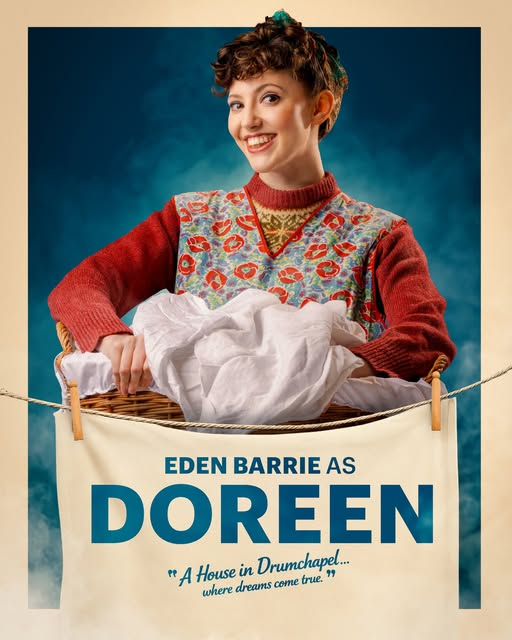 GLAPatterNews's tweet photo. Meet Doreen, played by the lovely Eden Barrie from Pitlochry! As part of The Steamie BY Tony Roper. https://t.co/L4mkO5fxD6