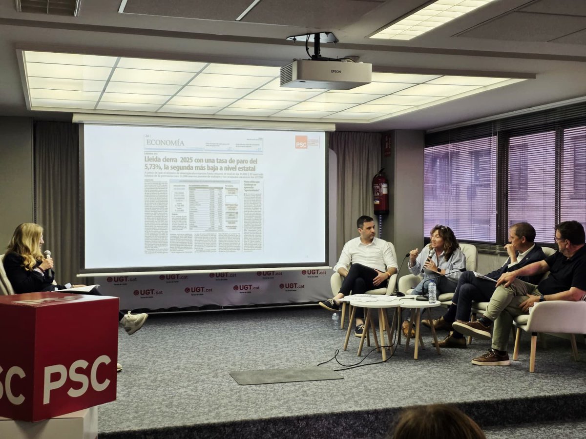 psccomlleida's tweet image. 🔝 Afrontar els nous reptes en el treball centra el "Debat laboral: Institucions i sindicats per l’ocupació" 👨‍🏭🔬

Col·loqui i anàlisi que ha comptat amb @jose_crespin @polgibert , Joana Mor, Pere Sánchez i  Àngela Betato

#1M 
#PSC/❤️

👉🏼 socialistes.cat/actualitat/el-…