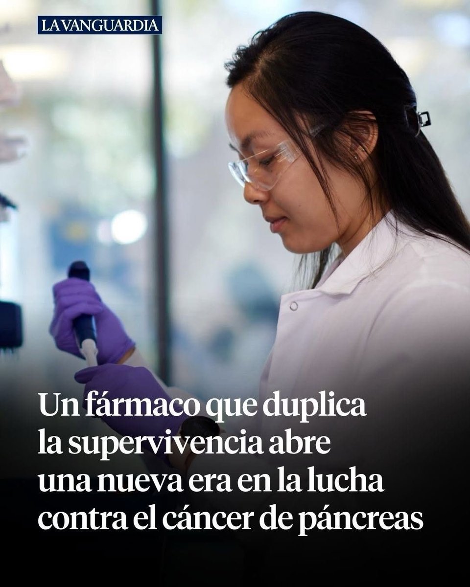 Un nuevo tratamiento dirigido contra proteínas clave en el cáncer de páncreas logra duplicar la supervivencia en fase 3.
Podría suponer un cambio radical: de la quimioterapia a terapias más precisas y eficaces💪🏼♥️
<a href="/AlejandroSanz/">Alejandro Sanz</a> 
Fuente: <a href="/LaVanguardia/">La Vanguardia</a> 
#JaumeCapdevila