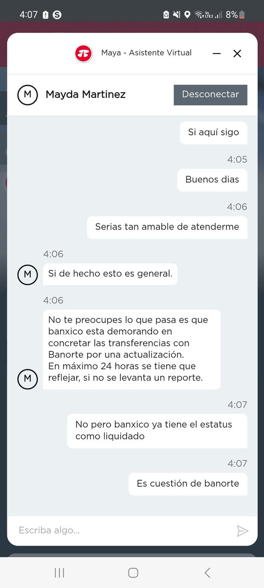 octavio_escoto's tweet photo. @Banorte_mx esto es verdad @Banxico  porque en mi clave de rastreo dice que la trasferencia está liquidada https://t.co/5LPrGtJ73g