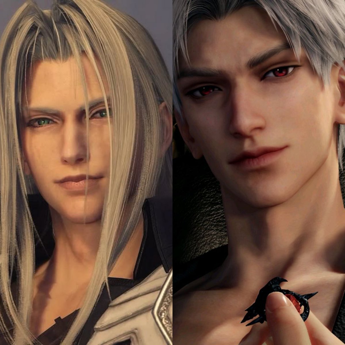 Lilith_granger_'s tweet photo. I see one of my (ex) moots saying how sylus mains shouldn't talk about Alaric being a copy of Sylus because Sylus was a copy of Sephiroth...am I missing something?? Because their eye shapes are completely different, the philtrum is different, even the hair colour doesn't match 💀 https://t.co/DecjQWv6BF