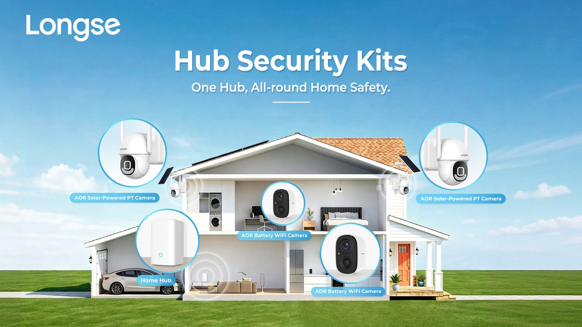 Longse_Group's tweet image. 🏠 Longse Hub Security Kits

Smart cameras + Home hub in one seamless system.

Solar-Powered | Flexible &amp;amp; eco-friendly.
Wireless | Easy, cable-free setup.

Full Coverage | Total peace of mind.
📩 DM for details &amp;amp; pricing!

#SmartHome #HomeSecurity #CCTV #Longse