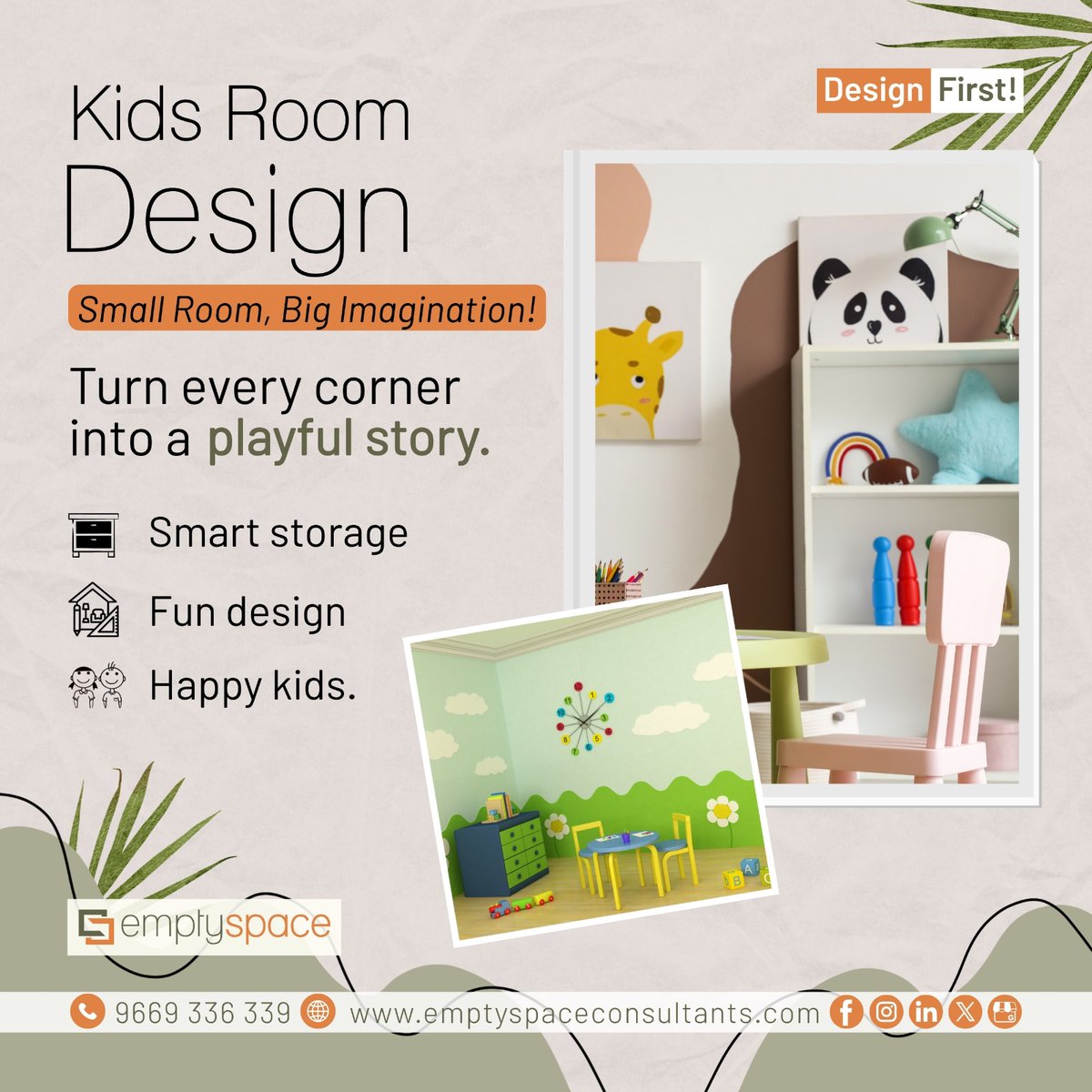 The_EmptySpace_'s tweet photo. Small room. Big imagination! 🧸✨
Smart storage + fun design = happy kids 💫
Create playful spaces that inspire creativity 🎨

📞 9669336339
🌐 https://t.co/C72ASDaBLu

#KidsRoom #InteriorDesign #HomeDecor #SmartDesign #CreativeSpaces #KidsInterior #DesignIdeas https://t.co/Lw73S4XlqH
