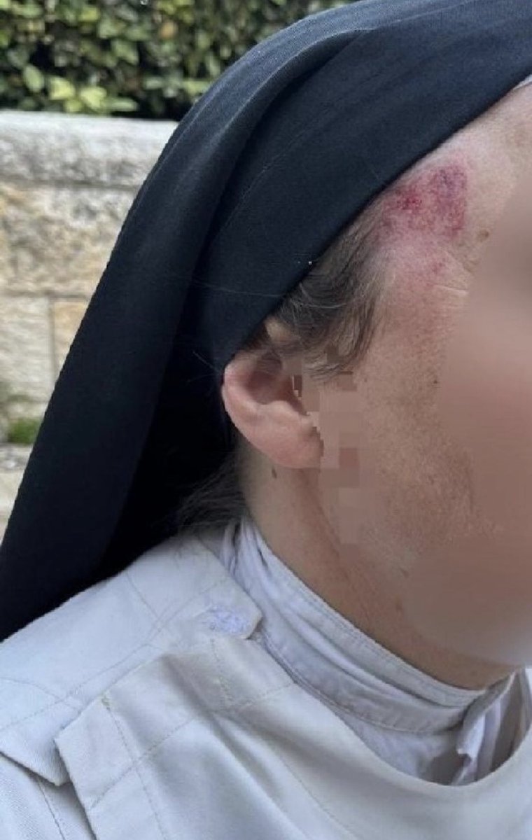 JUST IN: A CHRISTIAN NUN WAS ASSAULTED THIS MORNING IN JERUSALEM BY ISRAELI SETTLERS
