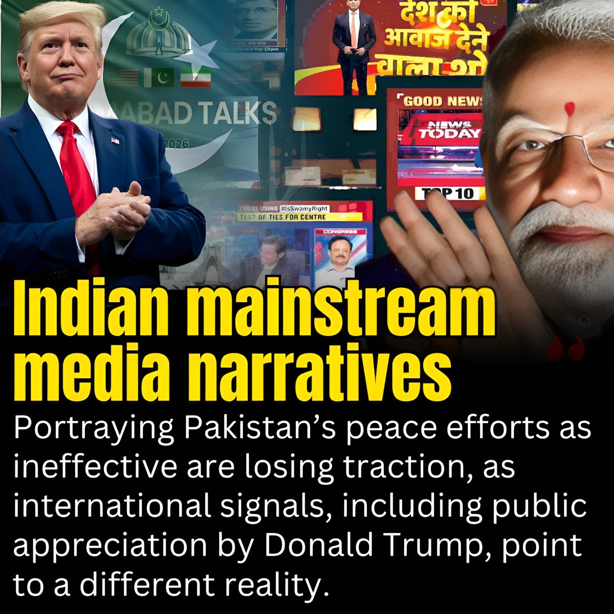 AscendHQ1's tweet image. Pakistan’s peace efforts are gaining regional recognition. Despite Indian media propaganda, neighbors see the truth. Dialogue, restraint, and de-escalation define Islamabad’s approach. The world is noticing who wants war and who wants peace.  
#Pakistan #PeaceEfforts