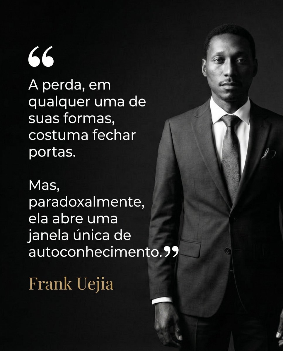 FrankUejia's tweet image. A perda, em qualquer uma de suas formas, costuma fechar portas. Mas, paradoxalmente, ela abre uma janela única de autoconhecimento. 

Muitas vezes tentamos preencher o vazio da perda com distrações, pressa ou negação.

#SaúdeMental #Presença #Mindfulness #CuraEmocional