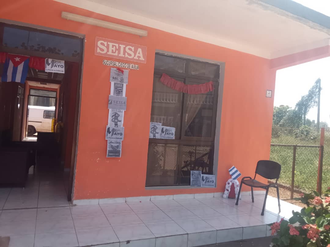 SarduyIsmany's tweet photo. Lista la Sucursal SEISA Morón  esperando el día del proletariado mundial  #LaPatriaSeDefiende @AlexeyOT73 @Ferrerctc @yaquelin_banos @JHGcasanova @Colina_CTCuba https://t.co/1EejLBmVsT