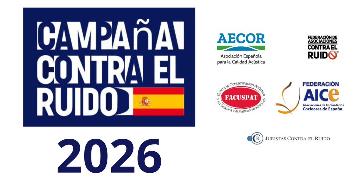 AICEAN_IC's tweet photo. Desde AICEAN y Federación AICE trabajamos para la Campaña contra el Ruido 2026.

#CampañaContraElRuido2026 #MenosRuidoMásVida #SaludYBienestar #CompromisoSocial

https://t.co/oKkwFFHPbi https://t.co/7OjgSzJwub