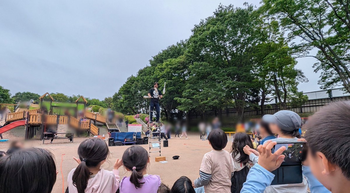 たまに霧雨……
 #小金井公園  でラビ活
 #ヘブンアーティスト
 #Laby